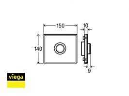 MEDIDAS KIT DE EQUIPAMIENTO VISIGN FOR PUBLIC URINARIO VIEGA